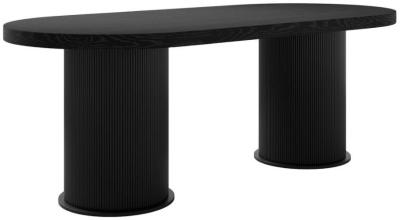 Rina Black Ash Veneer Dining Table