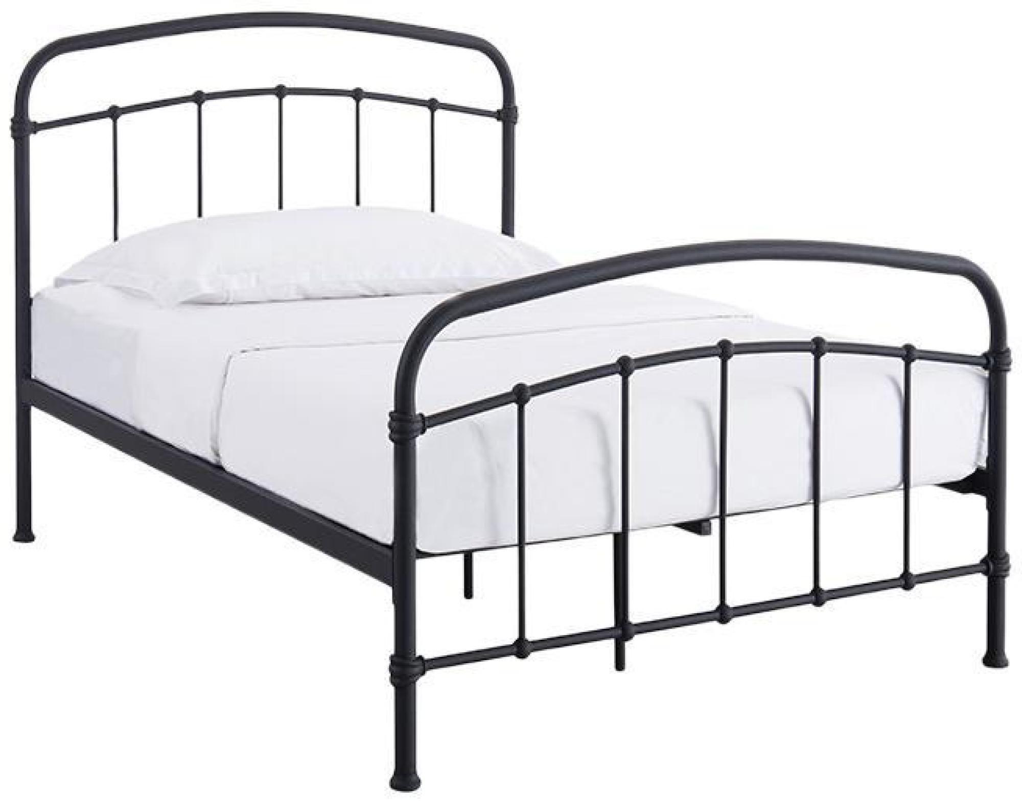 Halston Black Metal Single Bed - Sizes Available