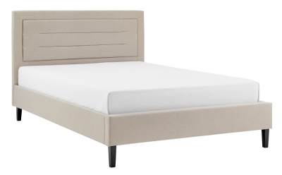 Product photograph of Limelight Picasso Biscuit Fabric Bed - Sizes Available from Choice Furniture Superstore