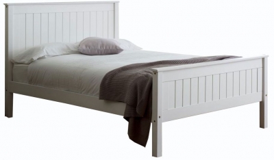 Taurus Wooden High Footend Bed - Comes in Single, Small Double and King Size