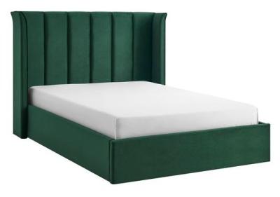 Polaris Emerald Green Fabric Ottoman Bed Sizes Available