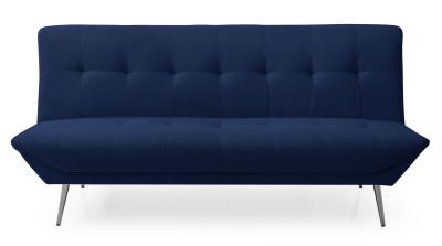 Limelight Astrid Navy Blue Fabric 2 Seater Click Clack Sofa Bed