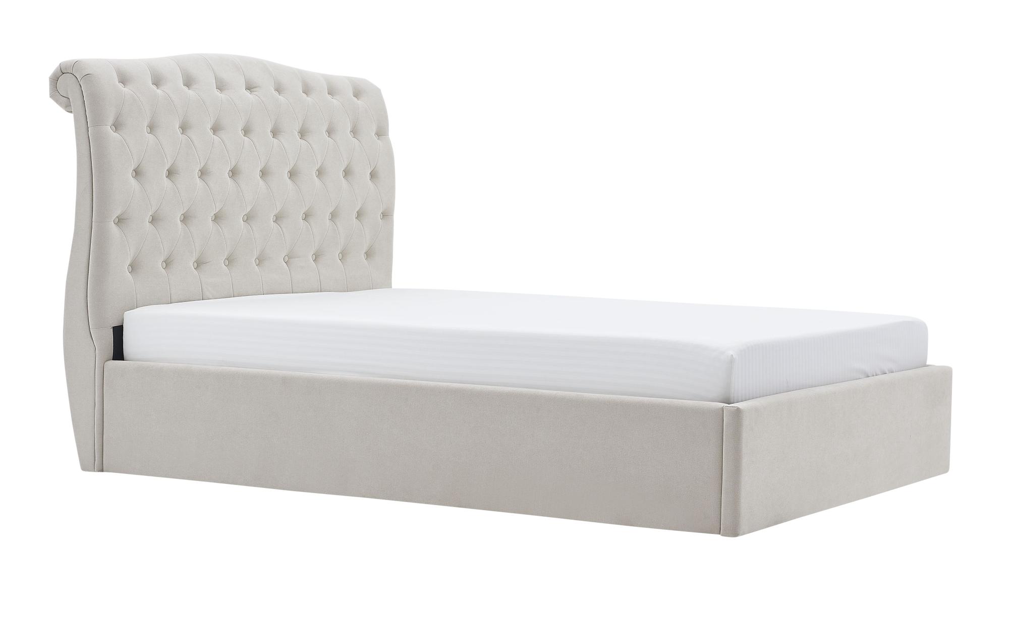 Limelight Rosa Natural Fabric Ottoman Bed - Sizes Available