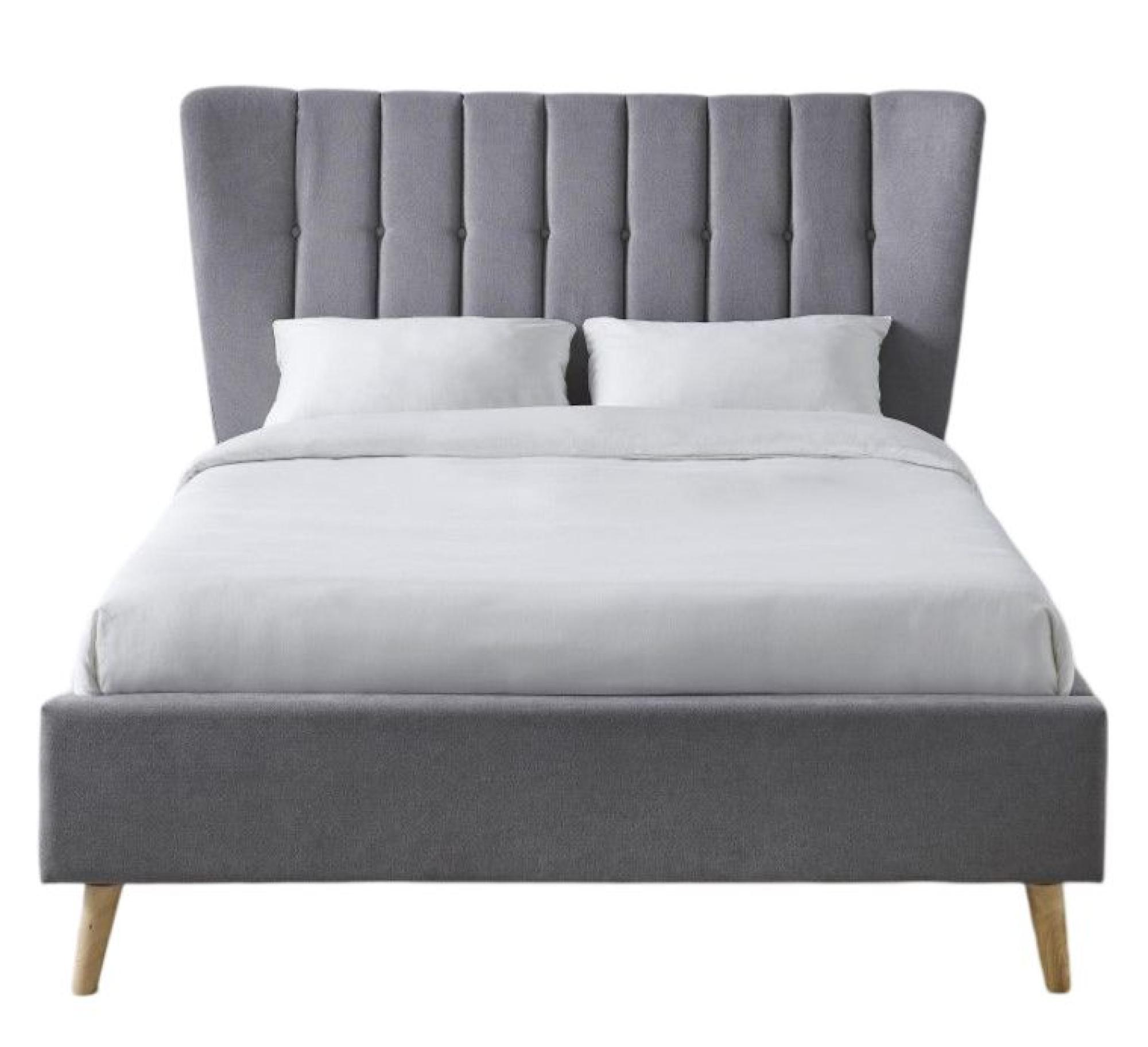 Limelight Tasya Light Grey Fabric Bed - Sizes Available