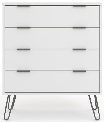 Product photograph of Augusta 4 Drawer Chest With Hairpin Legs from Choice Furniture Superstore