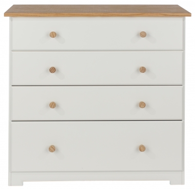 Product photograph of Colorado White 4 Drawer Chest from Choice Furniture Superstore