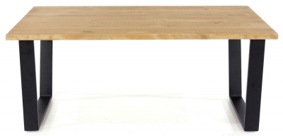 Texas Industrial Style Oak Effect Coffee Table