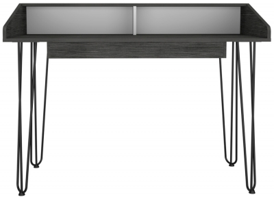 Product photograph of Dallas Black And Grey Oak Effect Office Desk from Choice Furniture Superstore