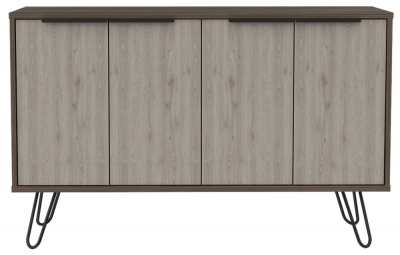 Product photograph of Nevada Grey Oak Large Sideboard With Hairpin Legs from Choice Furniture Superstore