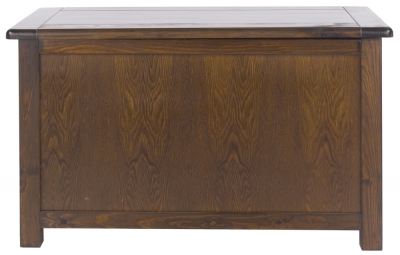 Product photograph of Bowke Dark Wood Bedroom Ottoman Storage Box from Choice Furniture Superstore