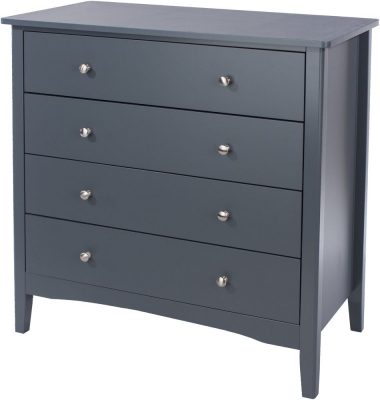 Product photograph of Como Blue Painted 4 Drawer Chest from Choice Furniture Superstore