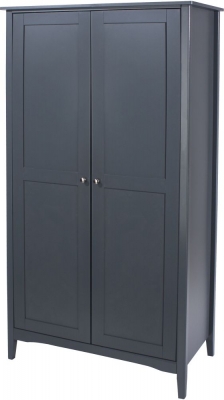 Product photograph of Como Blue 2 Door Wardrobe from Choice Furniture Superstore