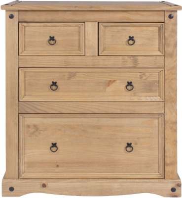 Product photograph of Corona Mexican 2 2 Drawer Chest from Choice Furniture Superstore