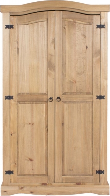Product photograph of Corona Mexican 2 Door Wardrobe from Choice Furniture Superstore