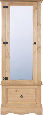 Corona Mexican Armoire With Mirrored Door
