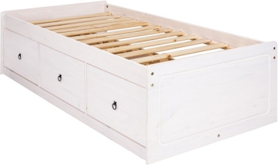 Product photograph of Corona White Mexican Pine Cabin Bed from Choice Furniture Superstore