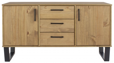 Image of Harlow 2 Door 3 Drawer Sideboard wih Black U Legs