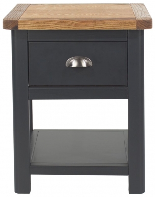 Core Products - Denton Blue 1 Drawer Bedside Cabinet thumbnail