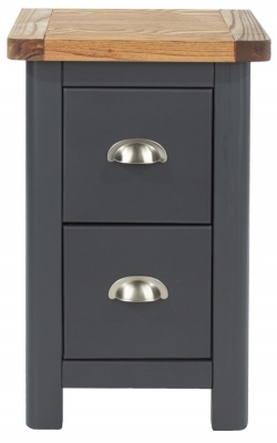 Product photograph of Donald 2 Drawer Petite Bedside Cabinet from Choice Furniture Superstore