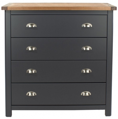 Product photograph of Dunkeld Blue 4 Drawer Chest from Choice Furniture Superstore