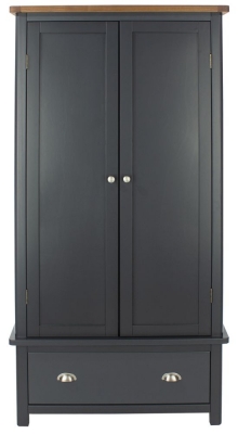 Product photograph of Dunkeld 2 Door 1 Drawer Wardrobe from Choice Furniture Superstore