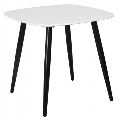 Product photograph of Aspen Top 80cm Square Dining Table With Black Tapered Legs from Choice Furniture Superstore