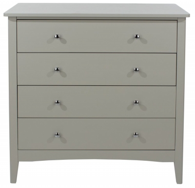 Product photograph of Como Grey Painted 4 Drawer Chest from Choice Furniture Superstore