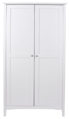 Product photograph of Como White Painted 2 Door Wardrobe from Choice Furniture Superstore