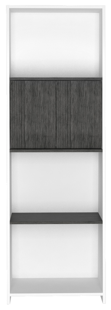 Dallas White and Grey Bookcase