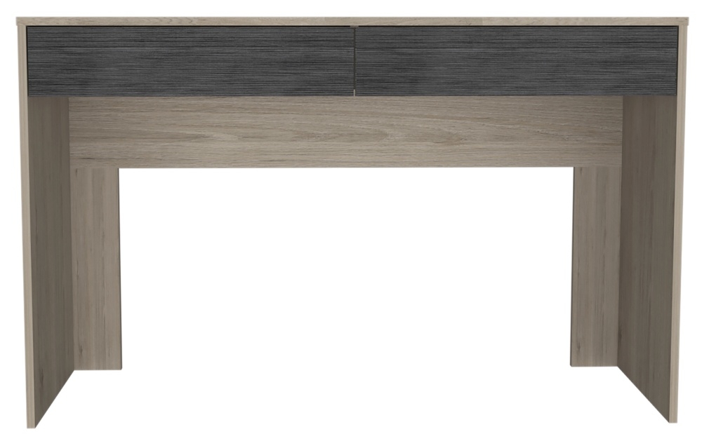 Harvard Grey Wood Effect 2 Drawer Desk