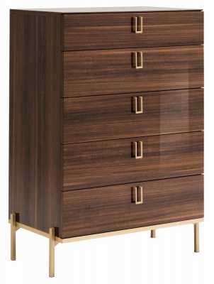 Product photograph of Alf Italia Mid Century 5 Drawer Chest from Choice Furniture Superstore