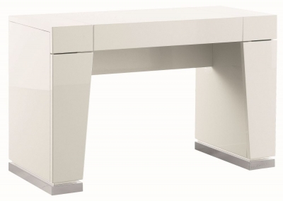 Product photograph of Canova White High Gloss Dressing Table from Choice Furniture Superstore