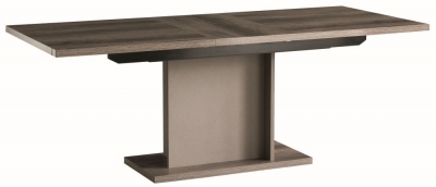 Product photograph of Alf Italia Matera Wood Grain 8-10 Seater Extending Pedestal Dining Table from Choice Furniture Superstore