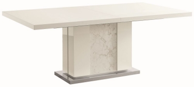 Product photograph of Alf Italia Canova White High Gloss Extending Dining Table from Choice Furniture Superstore