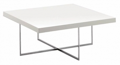 Product photograph of Alf Italia Canova White High Gloss Square Coffee Table from Choice Furniture Superstore