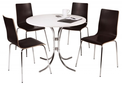 Product photograph of Teknik Beech Bistro Table And 4 Loft Chairs from Choice Furniture Superstore