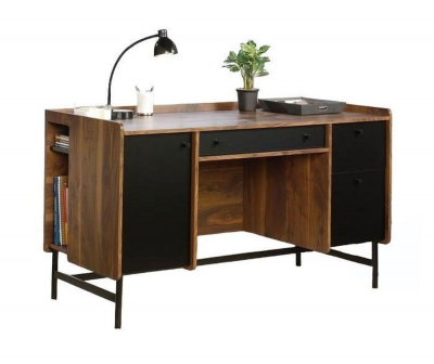 Product photograph of Teknik Hampstead Park Walnut Desk from Choice Furniture Superstore