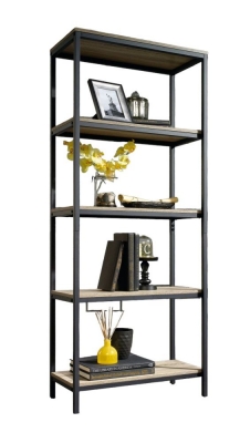 Product photograph of Teknik Industrial Style Charter Oak Large Bookcase from Choice Furniture Superstore