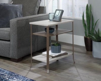 Product photograph of Teknik City Centre Champagne Oak Side Table from Choice Furniture Superstore