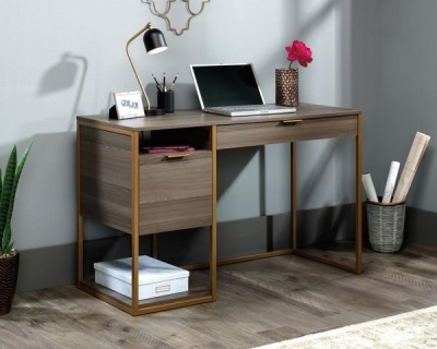 Product photograph of Teknik Lux 2 Drawer Desk from Choice Furniture Superstore