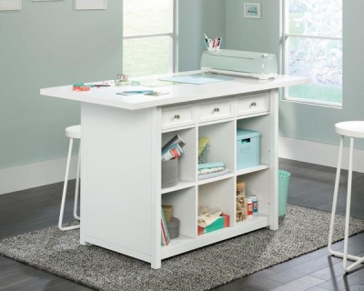 Product photograph of Teknik Soft White Craft Work Table from Choice Furniture Superstore