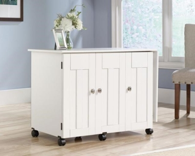 Product photograph of Teknik Soft White Sewing And Craft Cart from Choice Furniture Superstore