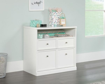 Product photograph of Teknik White Craft 4 Drawer Cabinet from Choice Furniture Superstore