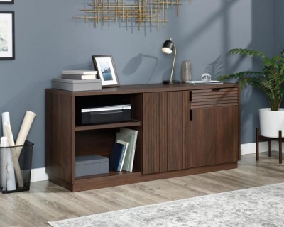 Product photograph of Teknik Elstree Mahogany Credenza Desk from Choice Furniture Superstore