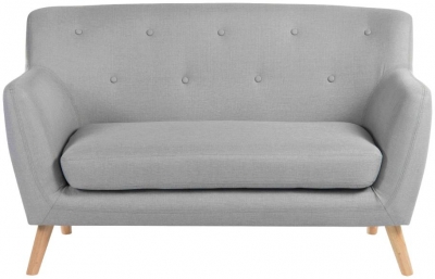 Product photograph of Teknik Skandi Grey Fabric 2 Seater Sofa from Choice Furniture Superstore