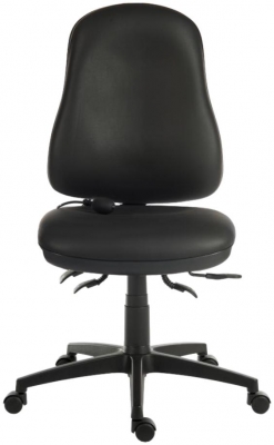 Product photograph of Teknik Ergo Comfort Air Black Pu High Back Executive Adjustable Swivel Office Chair from Choice Furniture Superstore