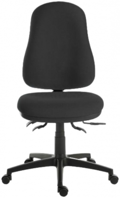 Teknik Ergo Comfort Black Fabric High Back Executive Adjustable Swivel Office Chair