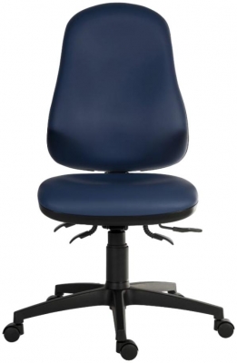 Product photograph of Teknik Ergo Comfort Pu High Back Executive Adjustable Swivel Office Chair - Comes In Black And Blue Options from Choice Furniture Superstore