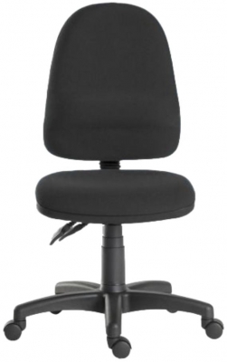 Product photograph of Teknik Ergo Twin Black Fabric Adjustable Swivel Office Chair from Choice Furniture Superstore