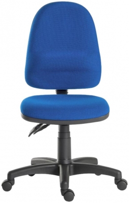 Product photograph of Teknik Ergo Twin Fabric Adjustable Swivel Office Chair - Comes In Black And Blue from Choice Furniture Superstore
